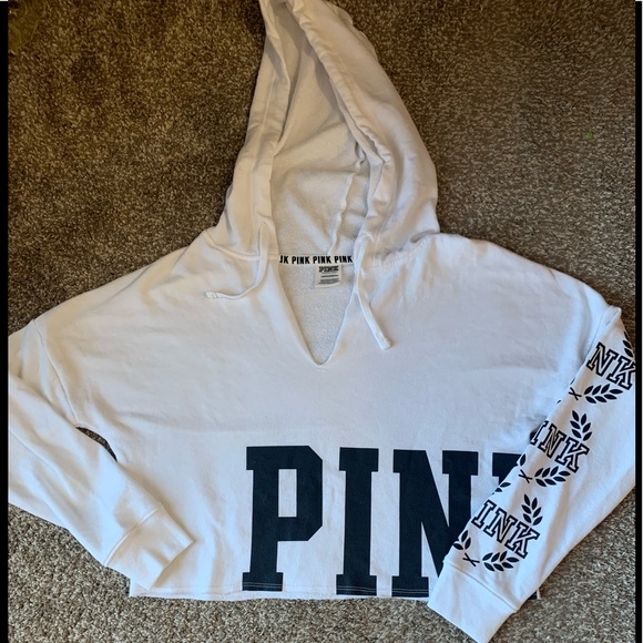 Victoria’s Secret PINK white cropped hoodie - Picture 7 of 7